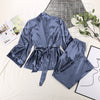 Soraya Luxury Satin Silk Robe Set image 5