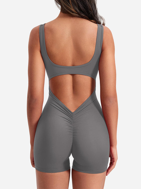 Slim Hip Lifting Scrunch Butt Yoga Jumpsuit image 10