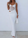 Soraya Blush Mesh Cut-Out Maxi image 6