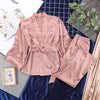 Soraya Luxury Satin Silk Robe Set image 3