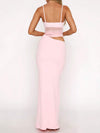 Soraya Blush Mesh Cut-Out Maxi image 4