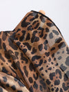Soraya Leopard Tie Mesh Top image 2