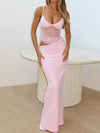 Soraya Blush Mesh Cut-Out Maxi image 0
