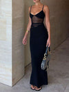 Soraya Blush Mesh Cut-Out Maxi image 5