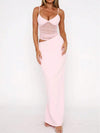 Soraya Blush Mesh Cut-Out Maxi image 3