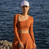 Slant Shoulder Hollow-out Irregular Long Sleeve image 5