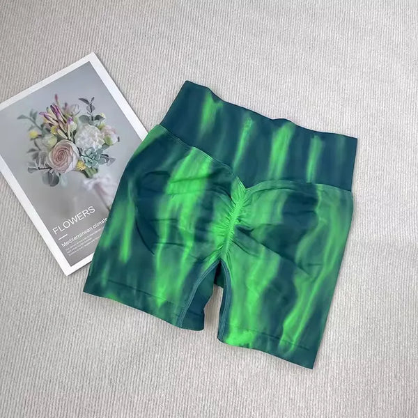 Tie Dye High Waist Elastic Shorts image 15