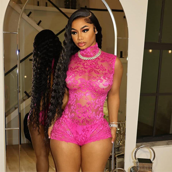 Sheer Lace Hollow Jumpsuit image 3