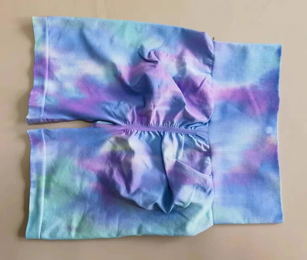 Tie Dye High Waist Elastic Shorts image 12