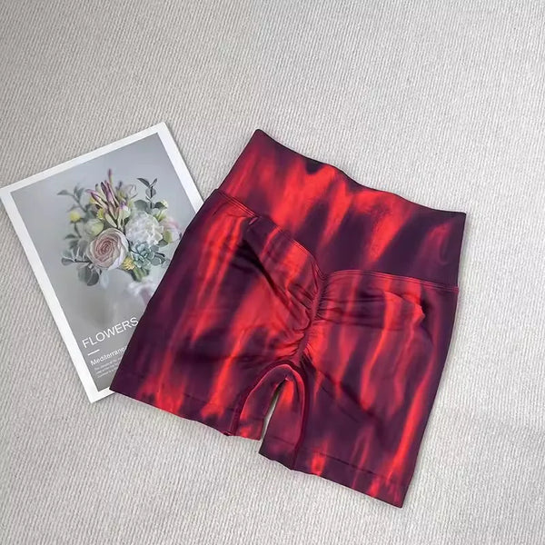 Tie Dye High Waist Elastic Shorts image 7