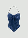 Soraya Leopard Tie Mesh Top image 6