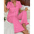 Lightweight Satin Polkadot PajamasRose red bottom image 0