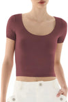 Scoop Neck Short Sleeve T Shirt Slim Fit image 7