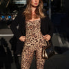 Leopard Straps Jumpsuit Sleeveless Slim Fit Jumpsuit One Piece Boutique image 4