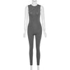  Solid Skinny Sleeveless Jumpsuit image 5