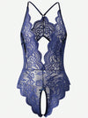 Allure Lace Crotchless Lingerie Bodysuitimage 2
