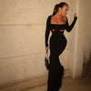 Long Sleeve Fit Slim Dress image 1
