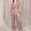 Soraya Luxury Satin Silk Robe Set image 2