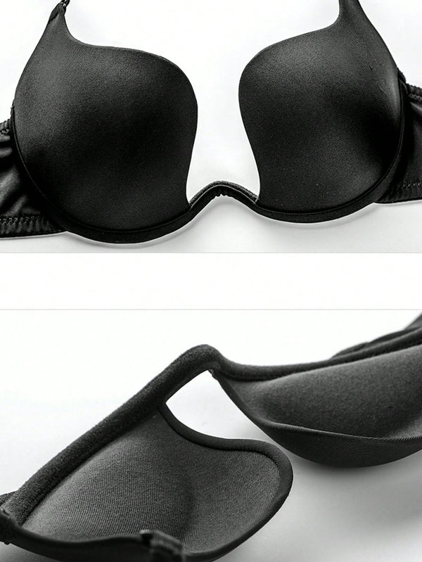 Push Up Bra U Deep Plunge Padded Low Cut image 1