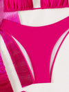 3-Piece Hollow Out Bikini Set