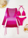 3-Piece Hollow Out Bikini Set