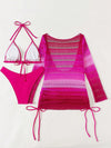 3-Piece Hollow Out Bikini Set