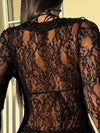 Soiree Lace Sheer Slim Fit Cover-Up
