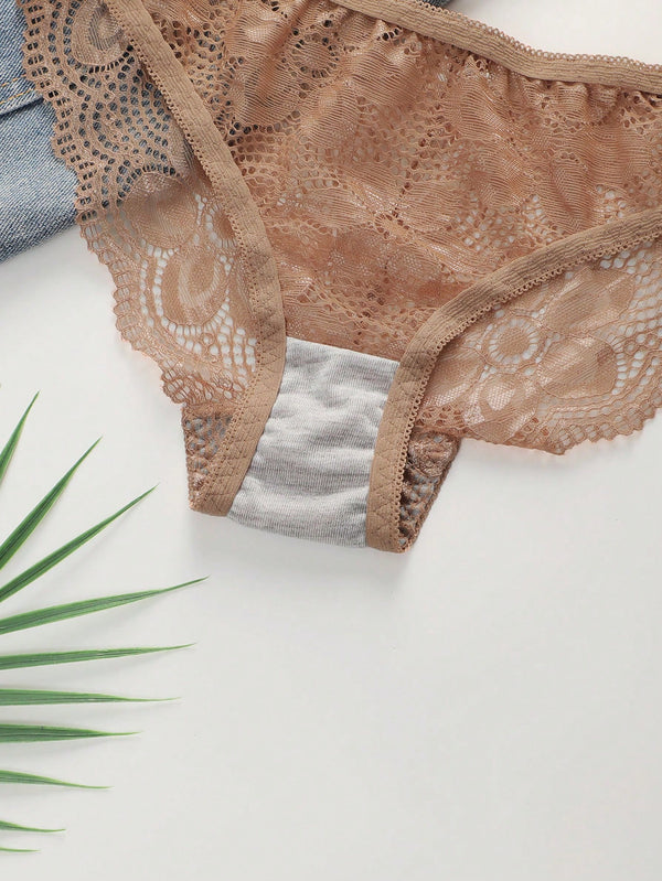 Nude Floral Lingerie Set image 5