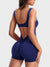  Slim Hip Lifting Scrunch Butt Yoga Jumpsuit image 0