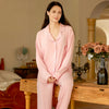 V-Neck Sleepwear Loose Pant Set image 0