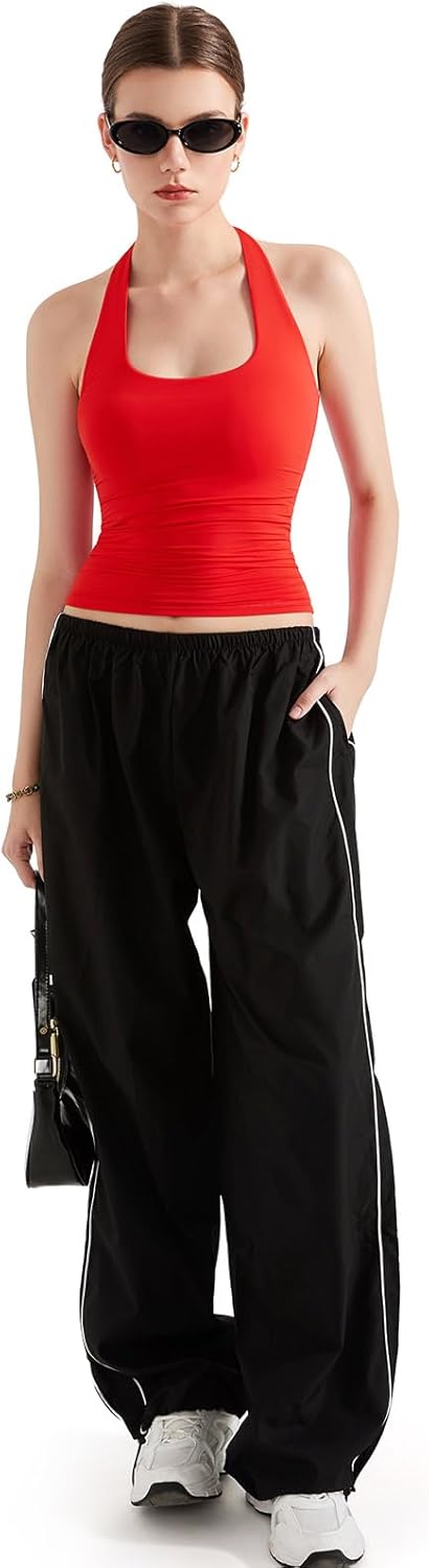 Halter Tank Tops Double Lined Backless Tops image 18