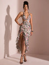 Soraya Coastal High Slit Dress image 6