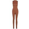  Solid Skinny Sleeveless Jumpsuit image 3