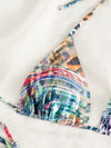Tribal Animal Pattern Bikini With Triangle Strap image 0