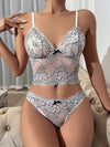 Ivory Glimpse Lace Bra And Panties Set image 3