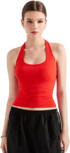 Halter Tank Tops Double Lined Backless Tops image 15