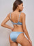Simple Solid Shiny Fabric Bra Set image 0