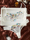 Fruity Pebbles Embroidery Mesh Bra & Panty Set image 0
