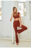 Ruffled Neck Short Sleeved Top image 1