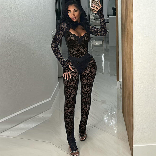 Backless Lace 2 Piece Pant Setimage 0