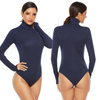 Long Sleeve Ribbed Zip Up Bodysuit image 7