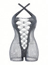MidnightGlam Lurex Hollow Out Bodysuitimage 6