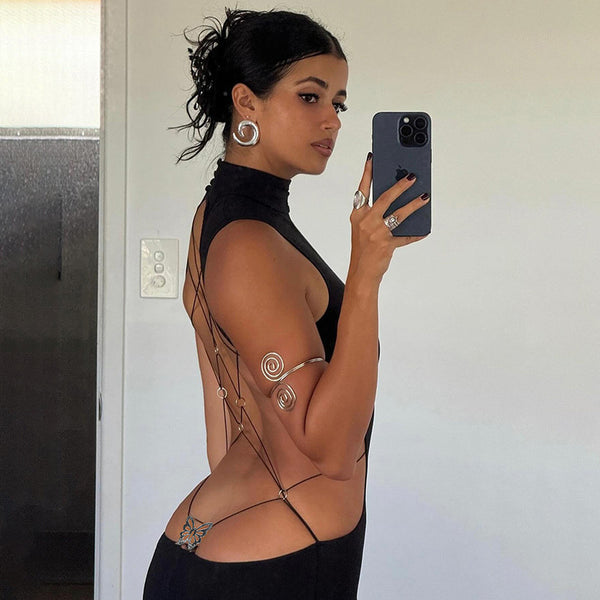 Strap Up Backless Dress image 1