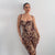 Leopard Straps Jumpsuit Sleeveless Slim Fit Jumpsuit One Piece Boutique image 0
