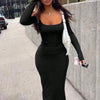 Bodycon Long Sleeve Dress image 1