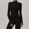 Quick-drying Long Sleeve Yoga Wear Outdoor Training Running T-shirt Sports Fitn image 1