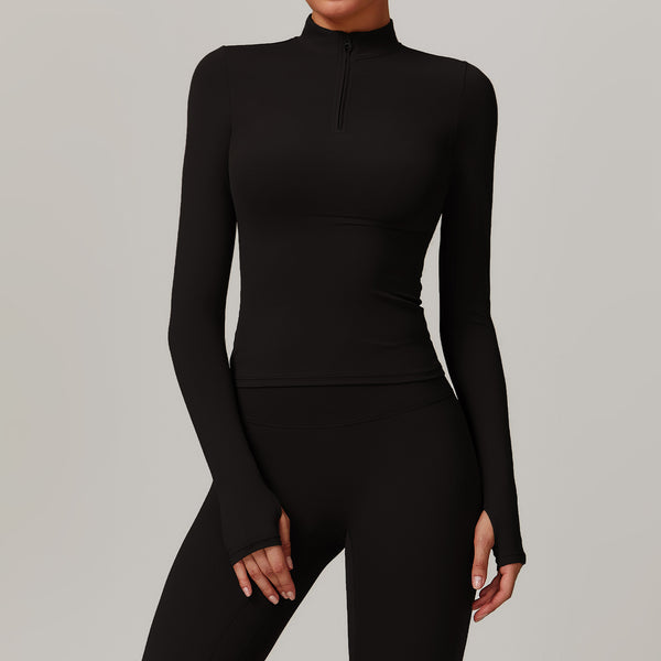 Quick-drying Long Sleeve Yoga Wear Outdoor Training Running T-shirt Sports Fitn image 1
