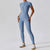  Zipper Short Sleeve Jumpsuit image 0