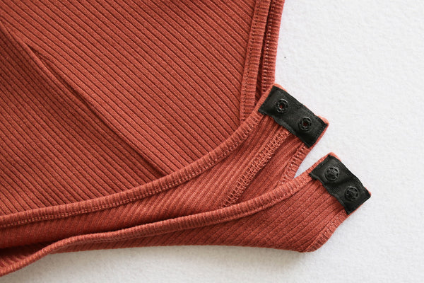 Long Sleeve Ribbed Zip Up Bodysuit image 9