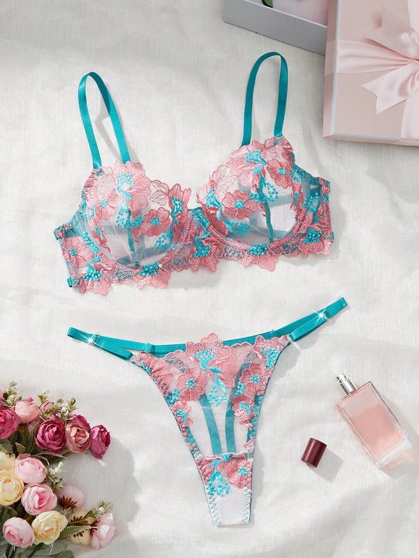 Cotton Candy Floral Lace Set image 3